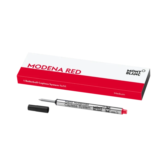 1 Recarga para rollerball sem tampa, Modena Red – Médio