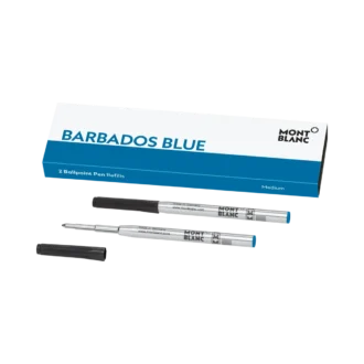 2 recargas para esferográfica, Barbados Blue – Médio