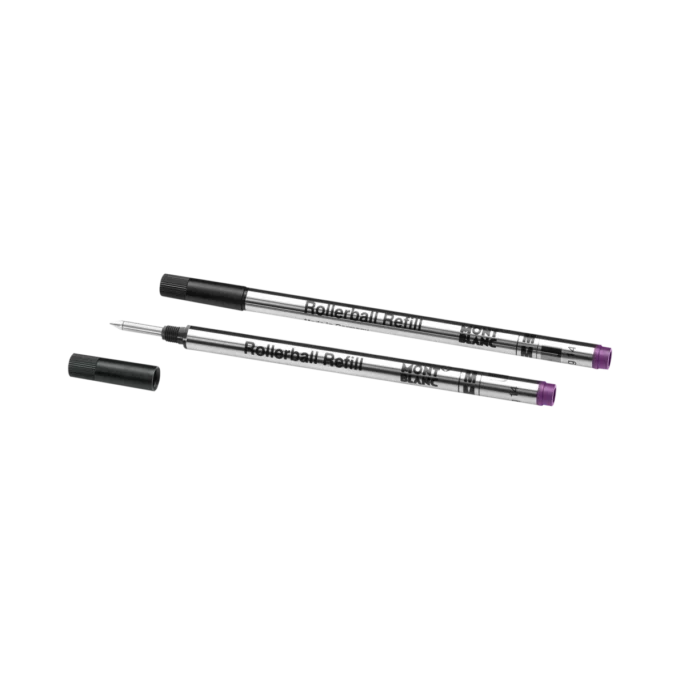 2 recargas Rollerball, Ametista Roxo – Médio