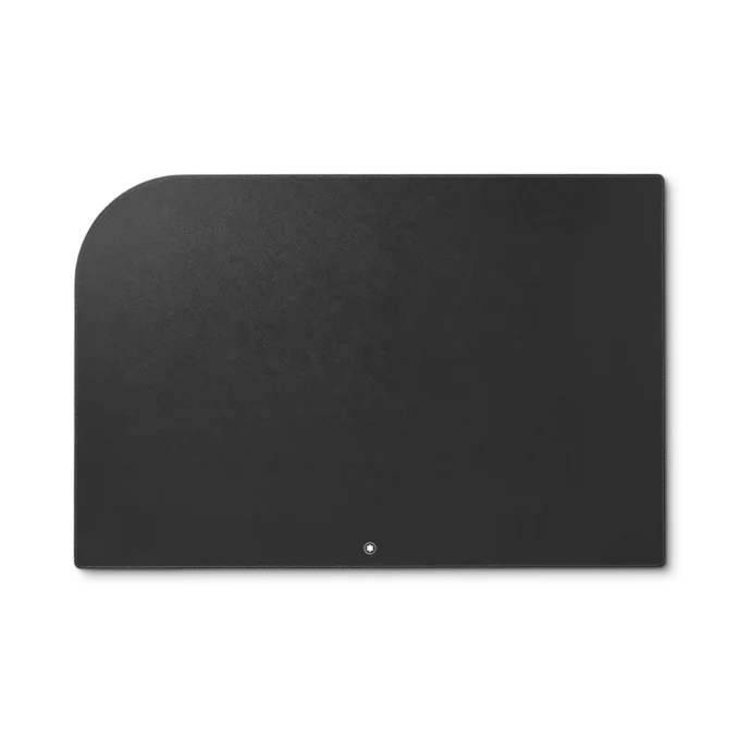 Almofada de secretária em pele preta