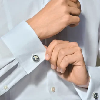 Botões de punho Geosphere 1858 Azuis