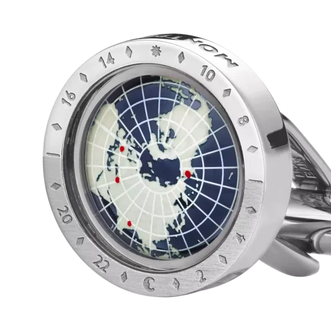 Botões de punho Geosphere 1858 Azuis