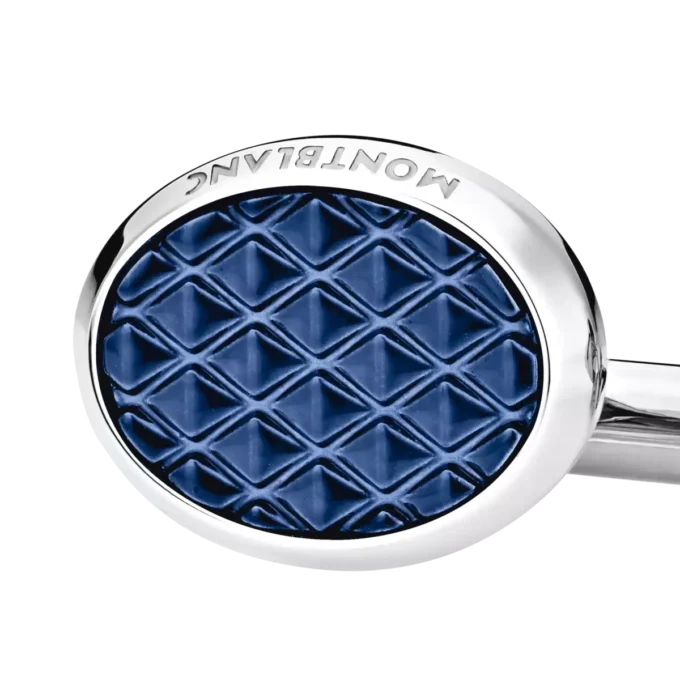 Botões de punho Meisterstück Oval Steel Lacquer