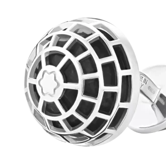 Botões de punho Montblanc Meisterstück com pedra ônix