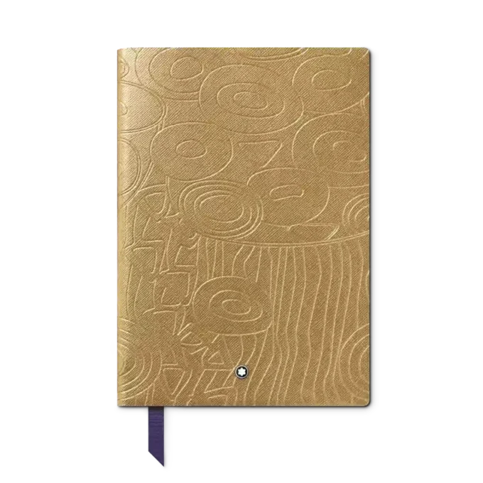 Caderno #146 pequeno, Masters of Art Homage to Gustav Klimt, cor dourada – pautado