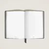 Caderno Médio, Couro Saffiano, Preto – Páginas em branco
