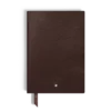 Caderno Médio, Couro Saffiano, Tabaco – Páginas pautadas