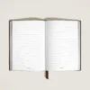 Caderno Médio, Couro Saffiano, Tabaco – Páginas pautadas
