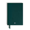 Caderno Médio, Couro Saffiano, Verde Britânico – Páginas Pautadas