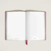 Caderno Médio, Couro Saffiano, Vermelho – Páginas em branco