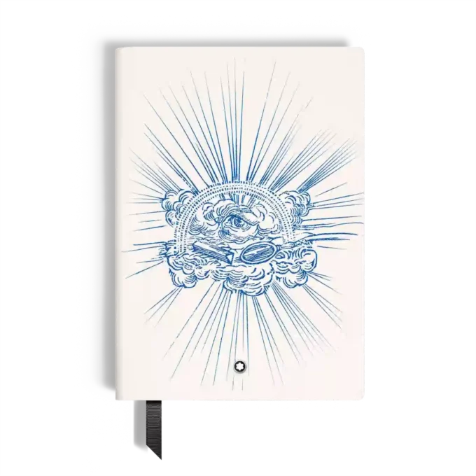 Caderno Médio, Edição Writers Homage to Johann Wolfgang von Goethe, Branco, Páginas pautadas