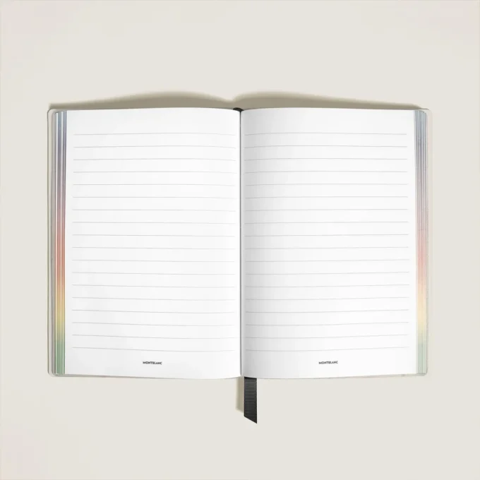Caderno Médio, Edição Writers Homage to Johann Wolfgang von Goethe, Branco, Páginas pautadas
