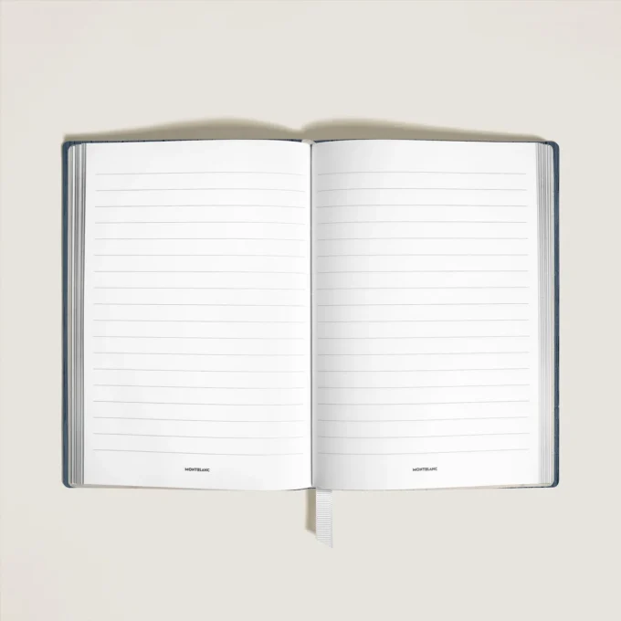 Caderno médio em couro Corteccia, páginas pautadas