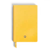 Caderno pequeno, couro Saffiano, amarelo Modena – Páginas pautadas