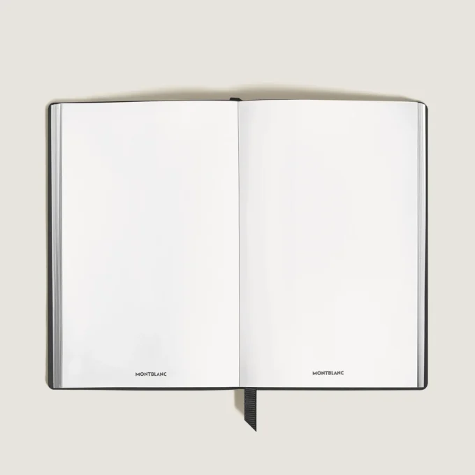 Caderno pequeno, couro Saffiano, preto – páginas em branco