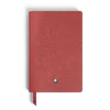 Caderno pequeno, couro Saffiano, vermelho – páginas em branco