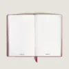 Caderno pequeno, couro Saffiano, vermelho – páginas em branco