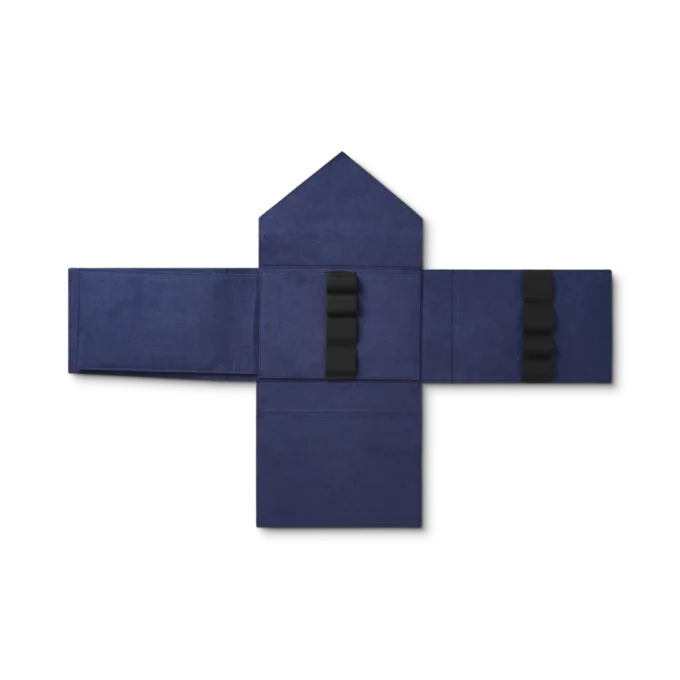 Caixa de colecionador em couro para 8 instrumentos de escrita