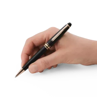 Caneta esferográfica Meisterstück Classique com revestimento em ouro rosa