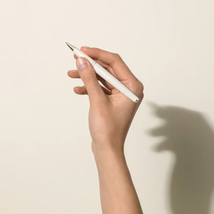 Caneta roller PIX White