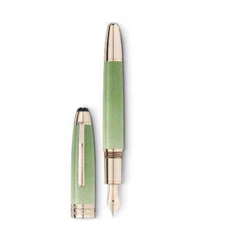 Caneta-tinteiro Meisterstück Calligraphy Solitaire Celadon Dégradé com ponta curva