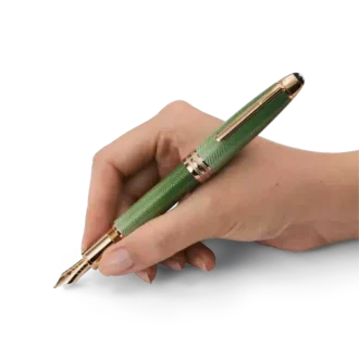 Caneta-tinteiro Meisterstück Calligraphy Solitaire Celadon Dégradé com ponta curva