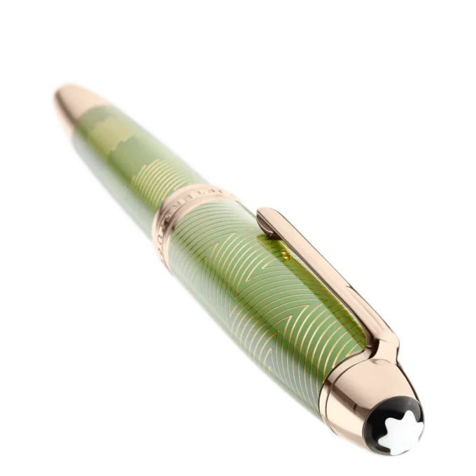 Caneta-tinteiro Meisterstück Calligraphy Solitaire Celadon Dégradé com ponta curva