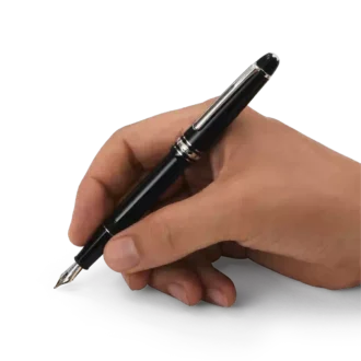 Caneta-tinteiro Meisterstück Classique com revestimento de platina (F)