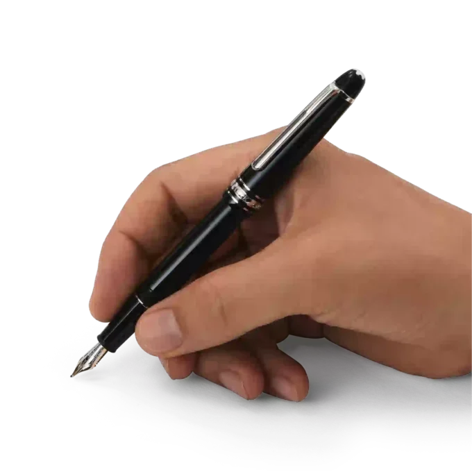 Caneta-tinteiro Meisterstück Classique com revestimento de platina (F)