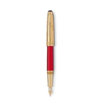 Caneta-tinteiro Meisterstück Solitaire Doué Red Hour Classique F Edição especial