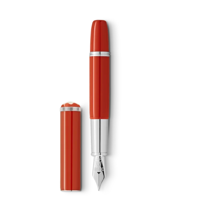 Caneta-tinteiro Montblanc Heritage Rouge et Noir «Baby» Edição Especial Coral F