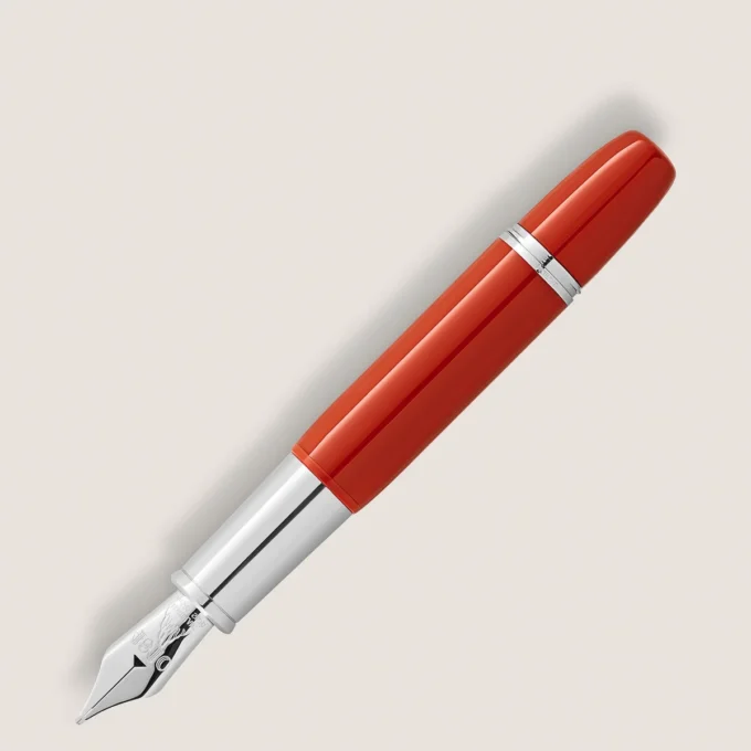 Caneta-tinteiro Montblanc Heritage Rouge et Noir «Baby» Edição Especial Coral F