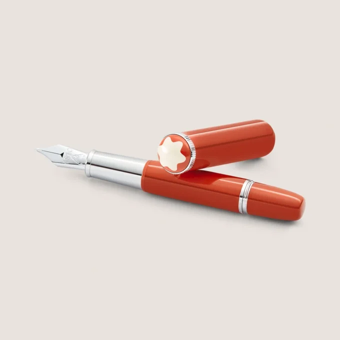 Caneta-tinteiro Montblanc Heritage Rouge et Noir «Baby» Edição Especial Coral M