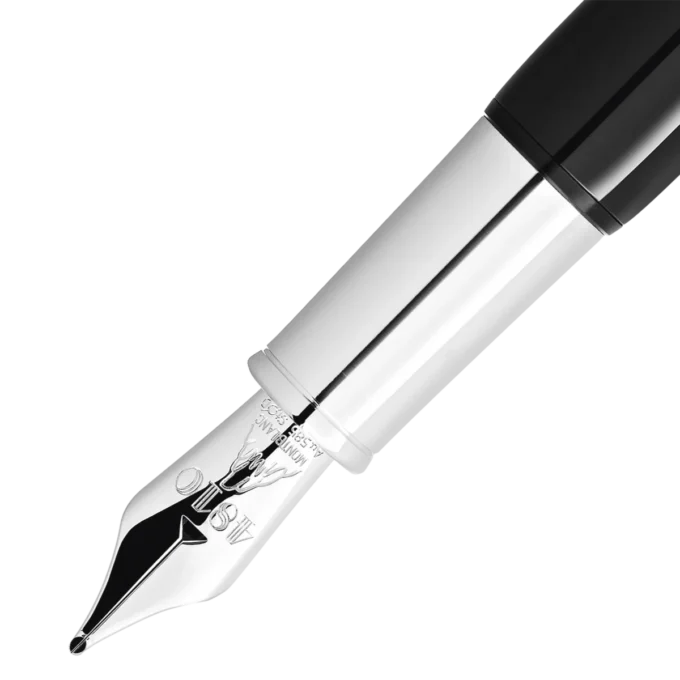 Caneta-tinteiro Montblanc Heritage Rouge et Noir «Baby» Edição Especial Preta F