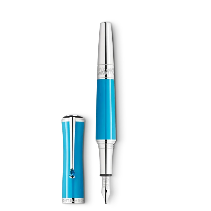 Caneta-tinteiro Montblanc Maria Callas Special Edition Turquoise-Coloured