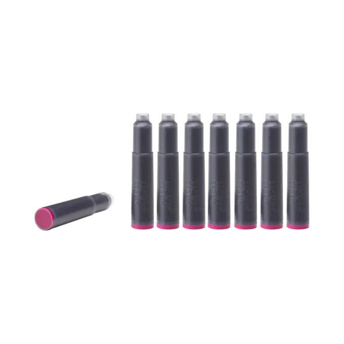 Cartuchos de tinta, vermelho bordô – embalagem com 8 unidades