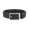 Cinto de couro preto de 30 mm