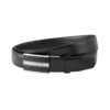 Cinto de couro preto de 30 mm