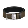 Cinto reversível de 35 mm para uso diário em couro granulado