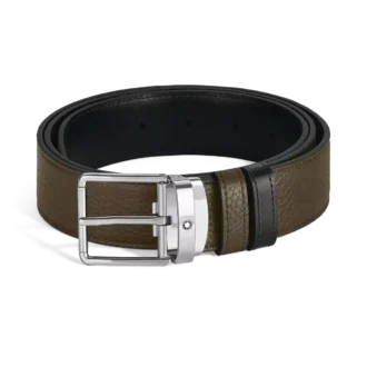 Cinto reversível de 35 mm para uso diário em couro granulado