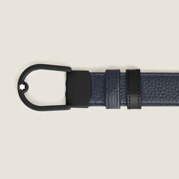 Cinto reversível Horseshoe 30 mm em couro granulado