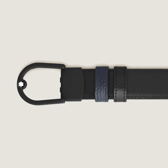 Cinto reversível Horseshoe 30 mm em couro granulado