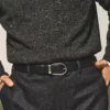 Cinto reversível Horseshoe 30 mm em couro Sartorial