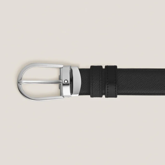 Cinto reversível Horseshoe 30 mm em couro Sartorial