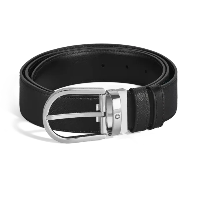 Cinto reversível Horseshoe 35 mm em couro Sartorial