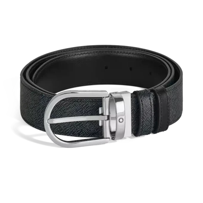 Cinto reversível Horseshoe 35 mm em couro Sartorial