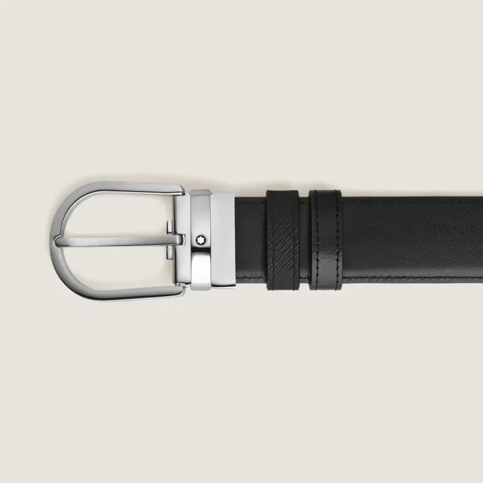 Cinto reversível Horseshoe 35 mm em couro Sartorial