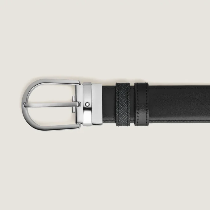 Cinto reversível Horseshoe 35 mm em couro Sartorial