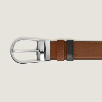 Cinto reversível Horseshoe 35 mm em couro Sartorial