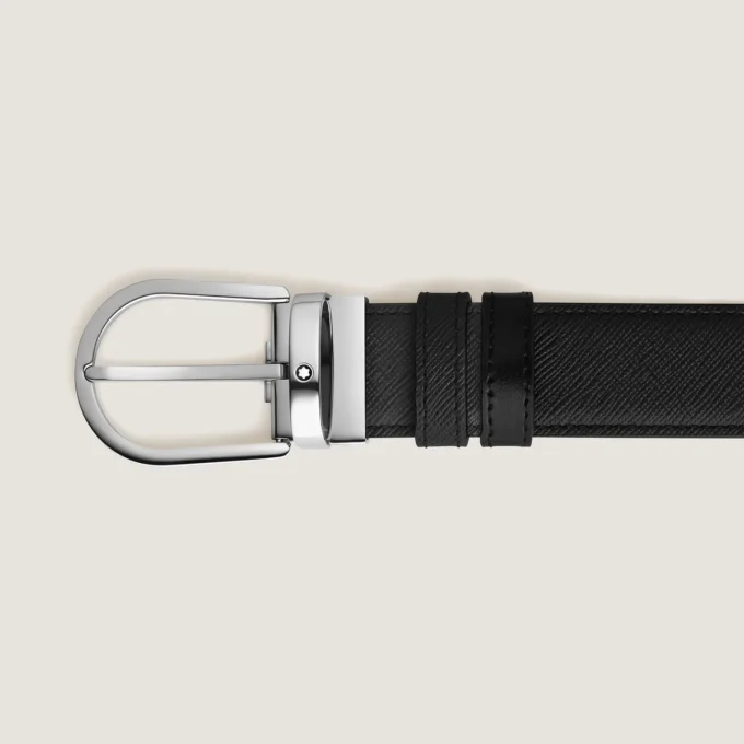 Cinto reversível Horseshoe 35 mm em couro Sartorial
